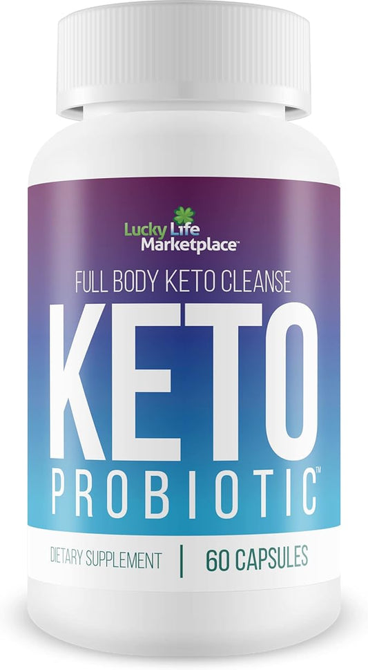 Keto Probiotic - 40 Billion Cfu - Promote Digestive Health, Immune Health, & Gut Health - Keto Friendly Probiotic - Full Body Keto Cleanse Aid - Reduced Bloating - Keto Probiotics for Men & Women