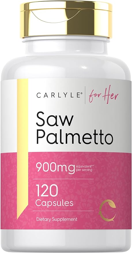 Carlyle Saw Palmetto for Women 900mg | 120 Capsules | Full Spectrum Complex | Non-GMO, Gluten Free Supplement | for Her