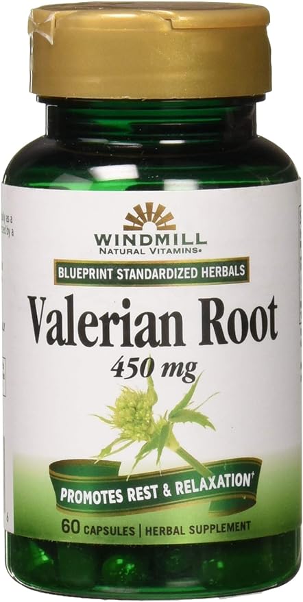 Valerian Root 450mg Extract 60 Caps by Windmill