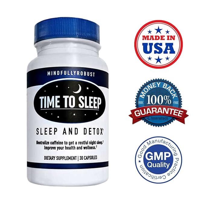 Natural Sleep Aid Low Melatonin - Caffeine Removal, Natural Sleep Aid for Adults primal sleep Non-Habit Forming Sleep Aid Live Better sleep support – Extra strength Full Night's Sleep, Time to Sleep