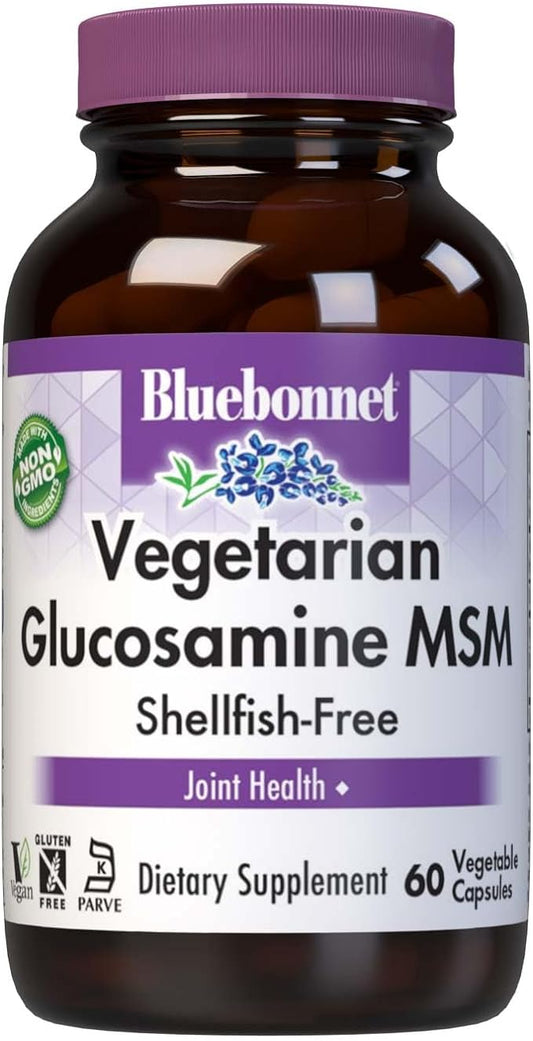 BlueBonnet Vegetarian Glucosamine Plus MSM Supplement, 60 Count (743715011137)