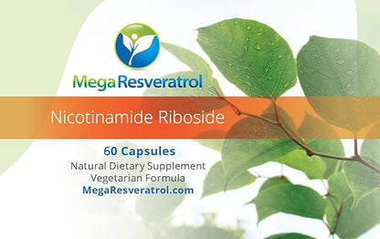 Mega Resveratrol Nicotinamide Riboside (NR). 99% Standardized Micronized Crystallized NR, 60 Veggie Caps, 250mg per Capsule. Purity Certified. NO Toxic “inactive” Ingredients. Keto, Vegan, Non-GMO.