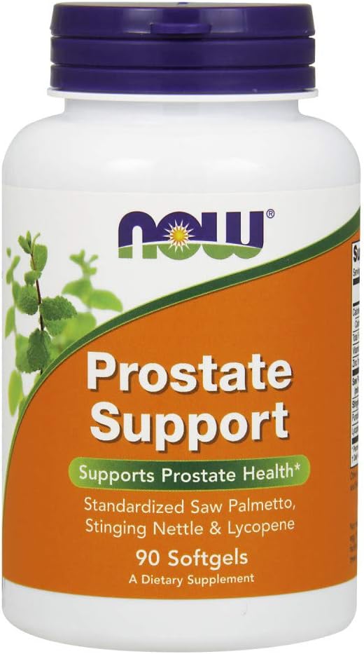 NOW Supplements, Prostate Support, Prostate Support, with Standardized Saw Palmetto, Stinging Nettle & Lycopene, 90 Softgels