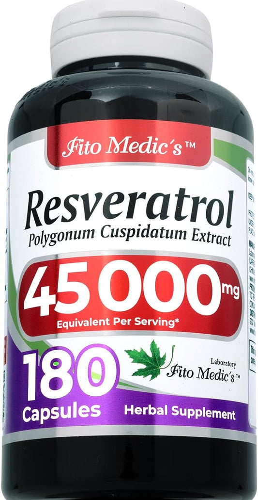 Lab | resveratrol |180 capsules | 45000 mg | resveratrol supplement | resveratrol organic | resveratrol supplement organic| resveratrol supplements | resveratrol capsules | Ultra high Absorption.