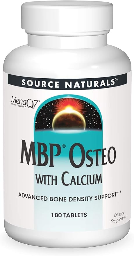 Source Naturals MBP Osteo with Calcium, Advanced Bone Density Support*, 180 Tablets