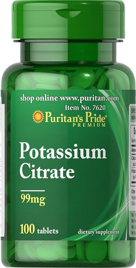 Puritan's Pride Potassium Citrate 99 mg