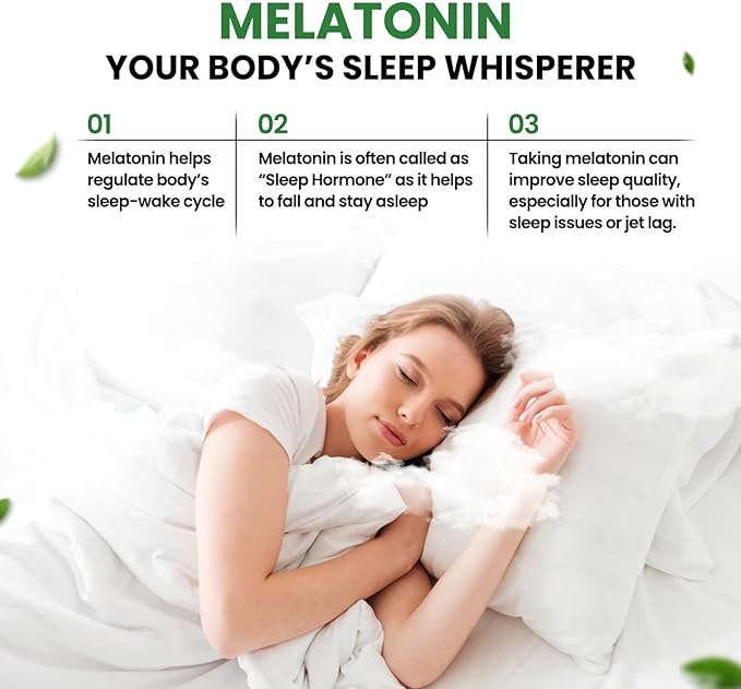 Melatonin 5 MG 150 Capsules | Dietary Supplement | Extra Strength Natural Formulation | Support Strength & Energy