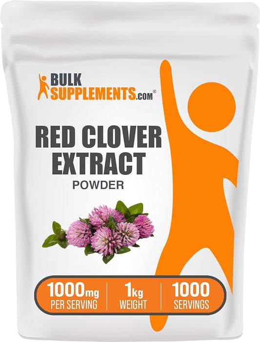 BulkSupplements.com Red Clover Extract - Red Clover Leaf Extract - Red Clover Powder - Antioxidants Supplement - Red Clover Blossom Extract for the Hair and Bones (1 Kilogram - 2.2 lbs)