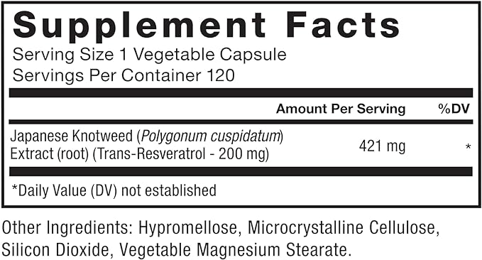 FORCE FACTOR Resveratrol Supplement to Support Heart Health, Antioxidants Supplement and Free Radical Scavenger Made with Japanese Knotweed, Vegan, Non-GMO, 120 Vegetable Capsules