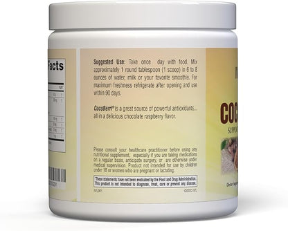 CocoBerri - Mixed of Alkalized Cocoa Powder and Resveratrol-Rich Berries - Supports a Healthy Heart, Reduce Oxidative Stress, Antioxidants (30 Servings)