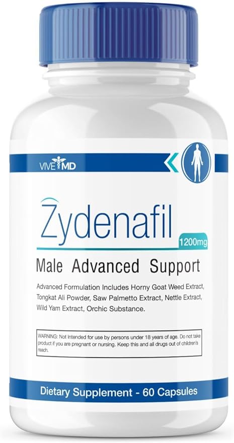 Zydenafil Pills for Men Advanced Formula - Zydenafil Male Pills - Zydenafil 1200mg for Maximum Strength with Tongkat Ali, Saw Palmetto, Horny Goat Weed Reviews (60 Capsules)