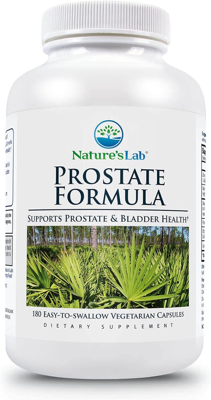 Nature's Lab Prostate Formula - Supports Prostate and Bladder Health - 180 Capsules