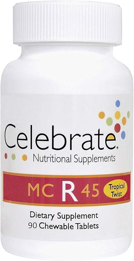 Celebrate Vitamins CelebrateONE 45 One A Day Bariatric Multivitamin with Iron Chewables, 45 mg Iron, Tropical Twist, 90 Count