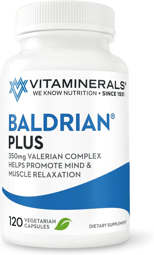 33+ Baldrian® Plus Natural Relaxing Support Standardized Valerian Extract (120)