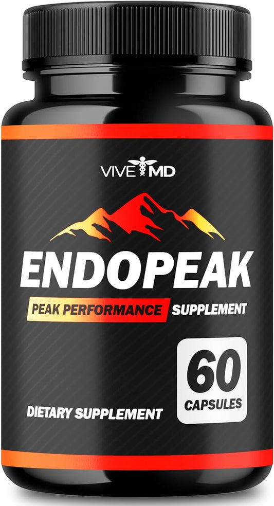 Endopeak Performance Capsules - Official Formula - Endopeak Supplement For Mens Health with Tongkat Ali, Saw Palmetto, Horny Goat Weed, Extra Strength Endo Peak Male Pills, Endopeak Reviews (1 pack)