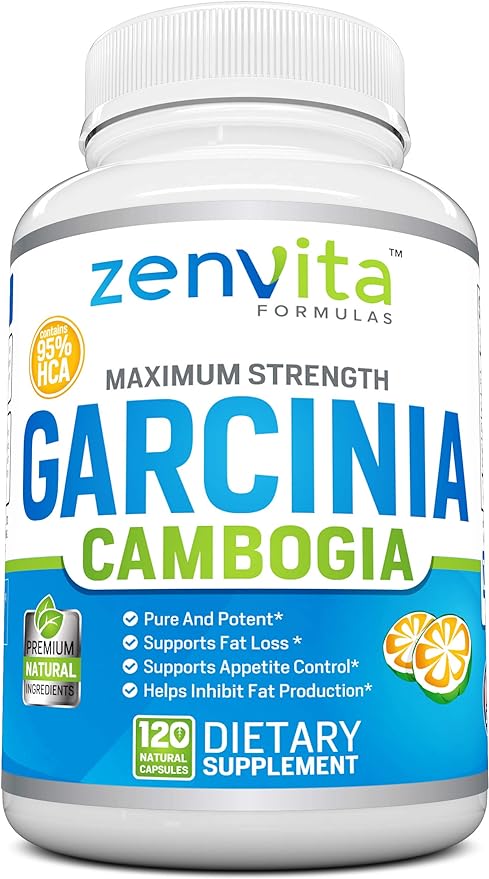 100% Pure Garcinia Cambogia Extract with 95% HCA - 120 Capsules - 2100 mg, Non-GMO & Gluten Free, Highest Potency, Maximum Strength Garcinia Cambogia