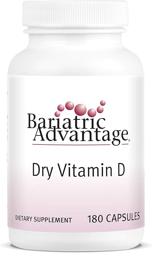 Bariatric Advantage Vitamin D3 5,000 IU - Bariatric Vitamin D - Water-Miscible - Bone Strength Support* - Vitamin D Capsule - Easy Swallow Capsule - for Bariatric Patients - 180 Count