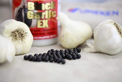 Umeken Black Garlic EX - Fermented Black Garlic Extract rich in Vitamin B1, Antioxidants, Allicin, Amino Acids. Great for Energy, Stamina, Strengthening Immune System, Natural Antibiotic.