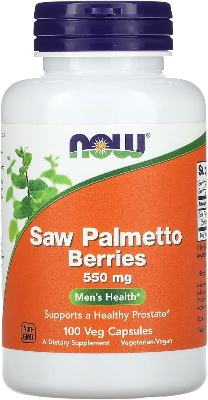 Now Foods Saw Palmetto 550mg 100 Vcaps