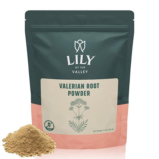 LILY OF THE VALLEY Valerian Extract Powder - Ideal for Cooking and Baking - Rich in Essential Fatty Acids - Vegan & Gluten-Free - Packed in Resealable Pouch (8oz, 226g)