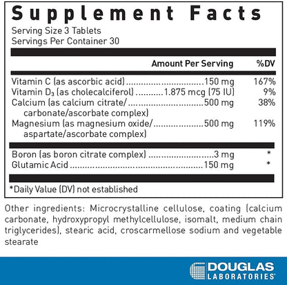 Douglas Laboratories Cal/Mag 1001 | 1:1 Dose Ratio Plus Other Nutrients to Support Healthy Bone Structure - 90 Tablets