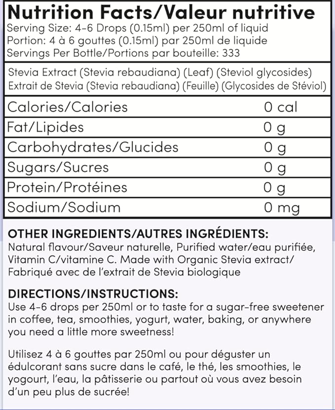 TruMe Whole Health Sweet Stevia Drops - Zero Calorie Sweetener - Keto Liquid Stevia - Vegan - Gluten Free - Alcohol Free - Diabetic Friendly - 333 servings (Mint)