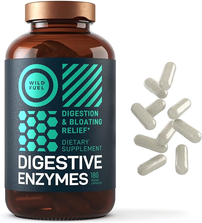 Digestive Enzymes with Probiotics and Prebiotics - Gut Health, Digestion IBS Supplement with Artichoke Ginger Turmeric – Vegan Probiotic Enzymes Digestive Health and Bloating Relief - 180 Caps