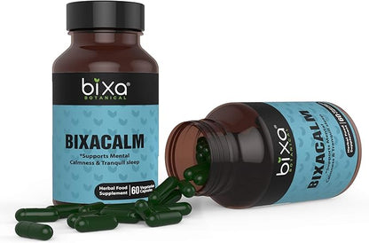 bixa BOTANICAL Bixacalm Capsules,60 Veg Capsules (450 mg) Ashwagandha Extract & Valerian Extract for Sleep