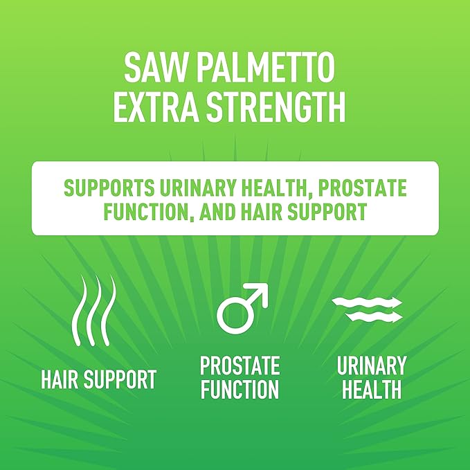 Vela Saw Palmetto Extra Strength High Absorption Supplement Capsules - No Bad Smell - 1 Capsule x Day - 600 mg