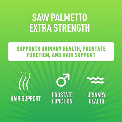 Vela Saw Palmetto Extra Strength High Absorption Supplement Capsules - No Bad Smell - 1 Capsule x Day - 600 mg