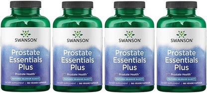 Swanson Prostate Plus - Natural Supplement for Men Promoting Healthy Urinary Tract Flow '&' Frequency -Supporting Overall Prostate Health - (180 Veggie Capsules) 4 Pack