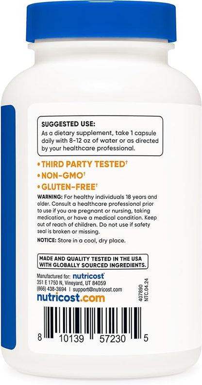 Nutricost Vitamin D2 Supplement (2000 IU) 240 Capsules - Non-GMO, Gluten-Free, Third-Party Tested