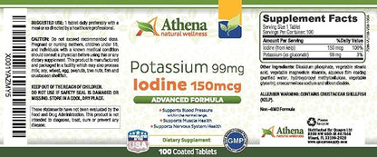 Potassium 99mg with Iodine 150mcg Supplement