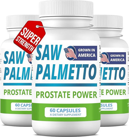 Saw Palmetto Extract for Men: Prostate Health Supplement for Men. High Strength Prostate Support Supplement for Men’s Health. Prostate Power 180 caps