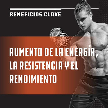 Aumento de Fuerza de Testosterona para Hombres – Suplemento Natural de Testosterona para Hombres con extracto de Hierba de Cabra en Celo, Raíz de Maca, Longjack y extracto de Saw Palmetto para el