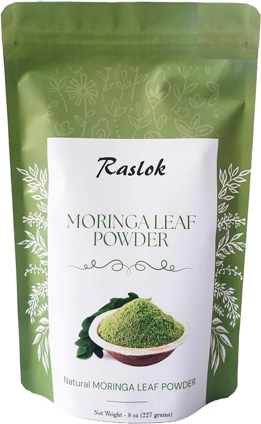 Moringa Powder | 100% Pure Moringa Leaf NO Stems | Moringa Olifera Powder (8 Oz)