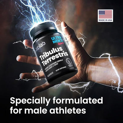 VPLab Ultra Men's Tribulus Terrestris - Daily Multivitamin Supplement for Men with Tribulus Terrestris Extract and Zinc - Supports Levels & Immune System, 90 Capsules