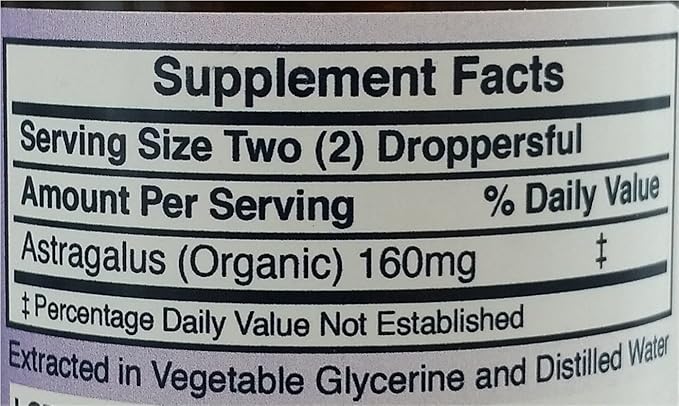 Herb Lore Astragalus Tincture - 4 fl oz - Alcohol Free - Liquid Astragalus Membranaceus Root Extract Drops for Kids and Adults - Herbal Immune System Support Supplement