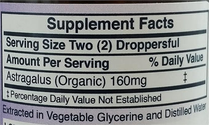 Herb Lore Astragalus Tincture - 4 fl oz - Alcohol Free - Liquid Astragalus Membranaceus Root Extract Drops for Kids and Adults - Herbal Immune System Support Supplement