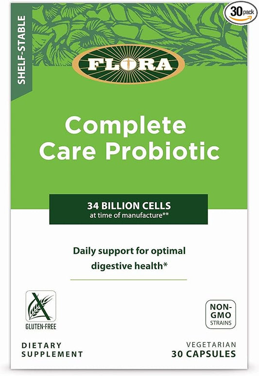 FLORA - Complete Care Probiotic, Shelf-Stable, 34 Billion CFU, 30 Count