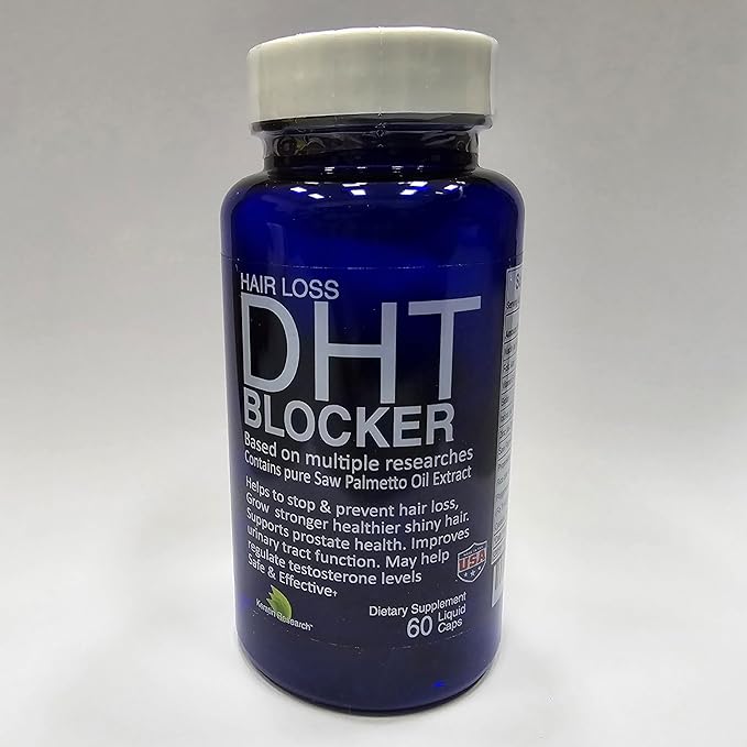 DHT Focus Pure Saw Palmetto Oil Organic Natural with Beta Sitosterol, Biotin Support Helps Prostate Health Sleep Better Reduce Frequent Urination DHT Blocker Stop Hair Loss (30-Day Supply)