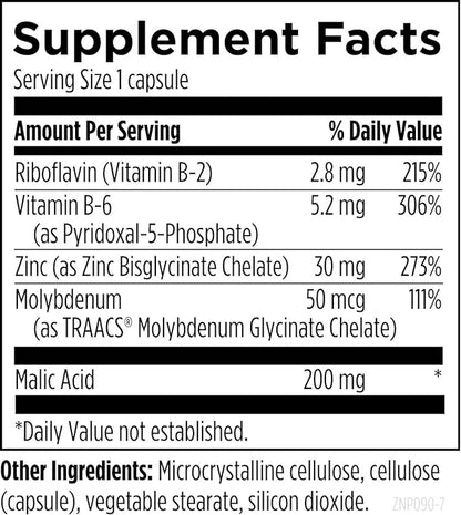 Designs for Health Zinc Supreme - 30mg Zinc Bisglycinate Chelate Supplement with Cofactors Taurine, Vitamin B6, B2 + Molybdenum - Immune Support Supplement - Vegan + Non-GMO (90 Capsules)