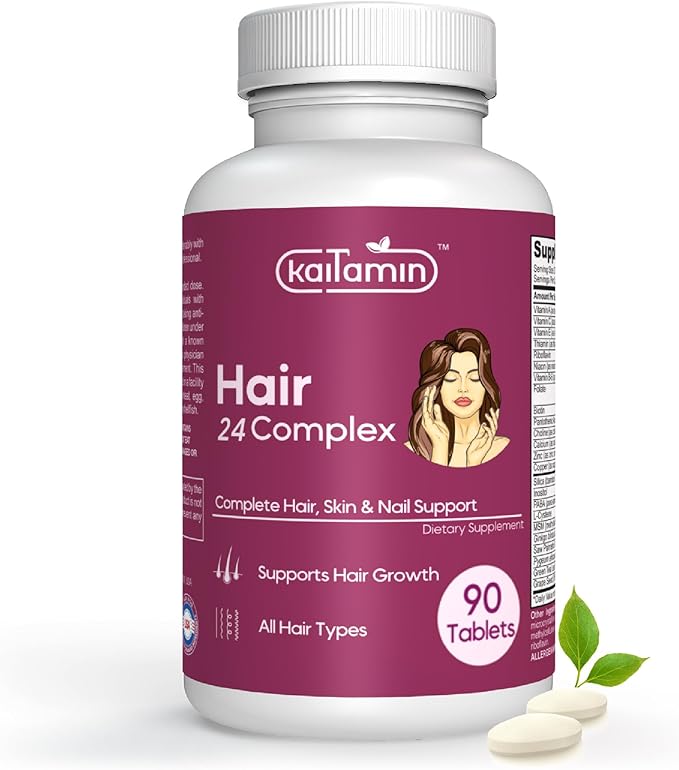 Hair Vitamins for Women with Biotin, Saw Palmetto, Ginkgo, and 24 Hair Supporting Supplements, DHT Blocking | 90 Count | Luxury Hair Growth Product Dermatologist Recommended.