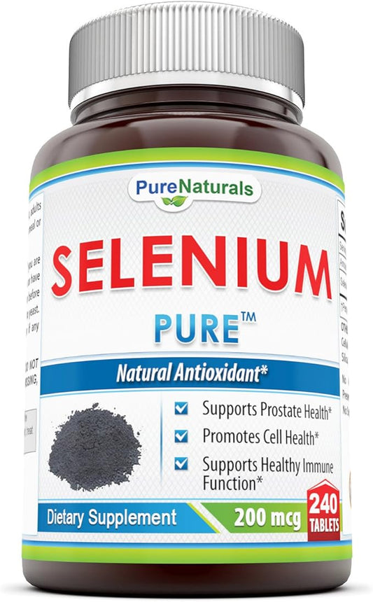 Pure Naturals Selenium Tablets, 200 mcg, 240 Count