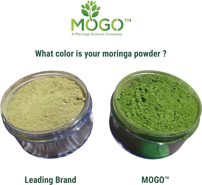 MOGO Organic Moringa Leaf Powder 1 LB | Antioxidants - Immunity Support |Joyfully Grown| Perfect for Tea,Smoothie, Baking, Salad and Juice