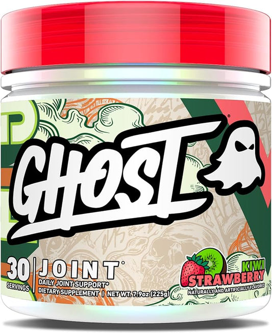 GHOST Joint Supplement, Kiwi Strawberry (30 Servings) - Daily Joint Maintenance Supplement for Men & Women - Glucosamine HCL, Chondroitin Sulfate & Curcumin - Cartilage, Bones & Joint Support