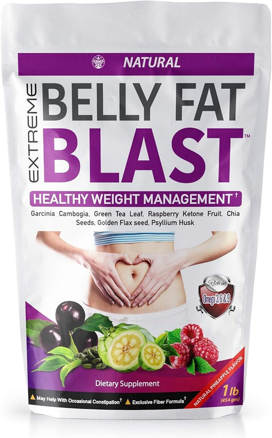 Belly Fat Blast Weight Management Shake Garcinia Cambogia, Green Tea Leaf, Raspberry Ketone Fruit