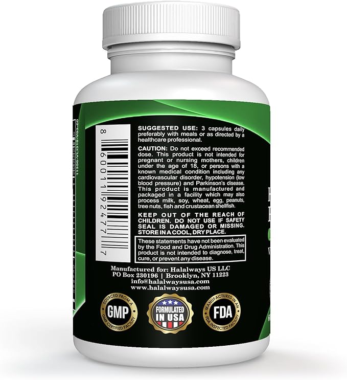 Halalways Prostate Support Certified Halal Supplement for Men's Health Supports Prostate Function and Urinary Control (Saw Palmetto, Plant Sterol Complex, Selenium,Pygeum africanum Bark Powder)