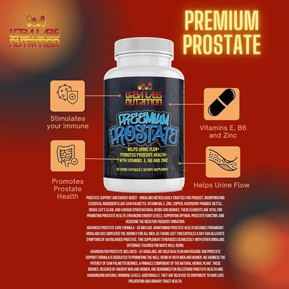 Urbalabs Premium Prostate Supplements Prostate Formula Saw Palmetto Natural Prostate Health Reduce Prostate Inflammation Urinary Tract Support Pumpkin Seed Maximum Strength