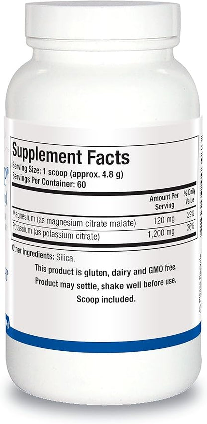 Biotics Research Potassium HP Potassium with Magnesium. Powdered Formula. Electrolyte. Supports Cardiovascular, Renal and Bone Health. Essential Mineral for Vascular and Muscle Function. 1 Ounces